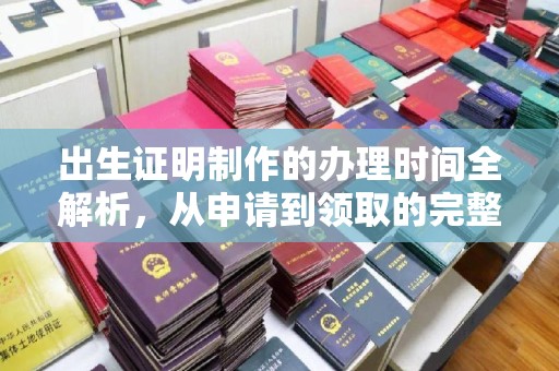 南漳出生证明制作的办理时间全解析，从申请到领取的完整指南